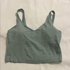 Sage green align tank